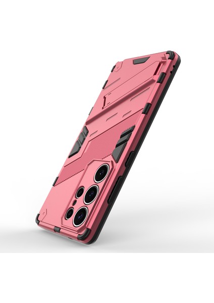 Samsung Galaxy S25 Ultra Kılıf Pc+Tpu Kickstand-Rose ile Darbeye Dayanıklı Telefon Kılıfı Için (Yurt Dışından)