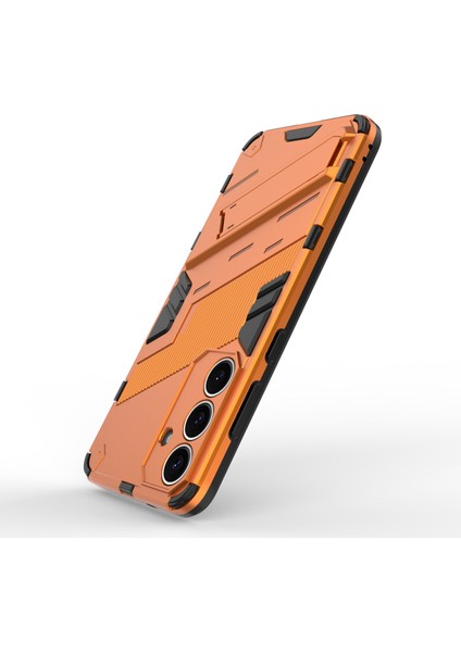 Samsung Galaxy S25 Kılıf Pc+Tpu Darbeye Dayanıklı Telefon Kılıfı, Kickstand-Turuncu (Yurt Dışından) fırsatları