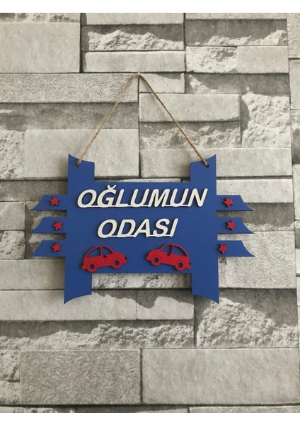 Oğlumun Odası Çocuk Odası Bebek Odası Dekoratif Duvar ve Kapı Süsü 30 x 20 cm modelleri