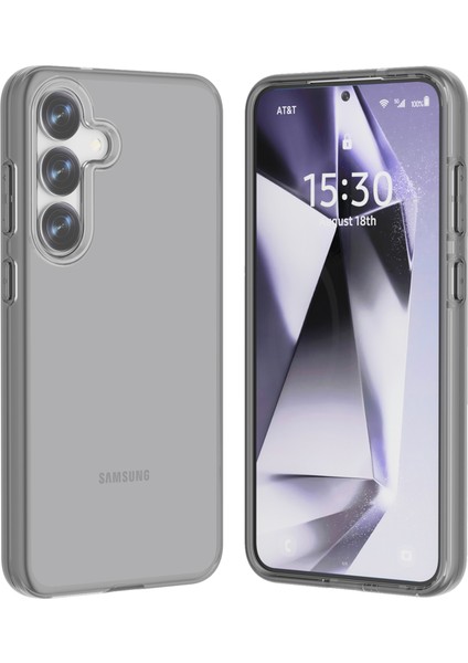 Samsung Galaxy S25 Kılıf Pc+Tpu Darbeye Dayanıklı Şeffaf Telefon Kapağı-Şeffaf Siyah (Yurt Dışından) modelleri