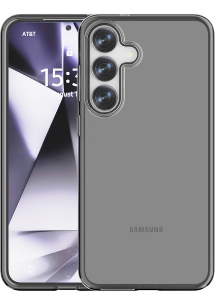 Samsung Galaxy S25 Kılıf Pc+Tpu Darbeye Dayanıklı Şeffaf Telefon Kapağı-Şeffaf Siyah (Yurt Dışından) fırsatları