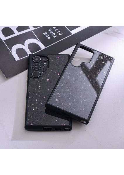 Samsung Galaxy S24 Ultra Manyetik Kılıf Dövme Doku Aramid Elyaf + Tpu Kaymaz Telefon Kapağı-Mor (Yurt Dışından) modelleri