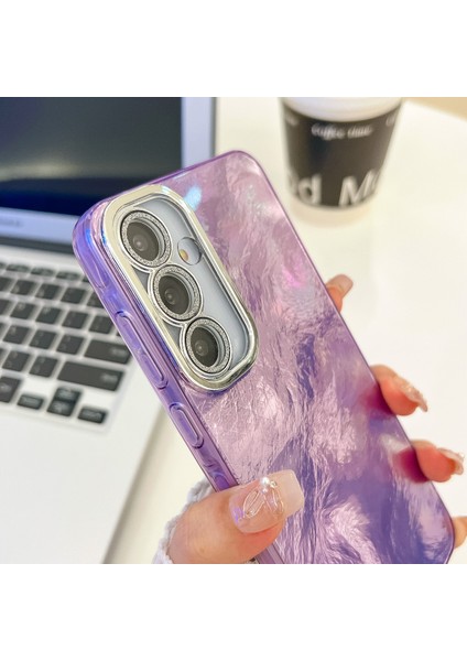 Samsung Galaxy A36 5G/A56 5g Kılıf Imd Tasarım Darbeye Dayanıklı Pc + Tpu Cam Lensli Film-Folyo Desenli Telefon Kapağı/mor (Yurt Dışından) fiyatları