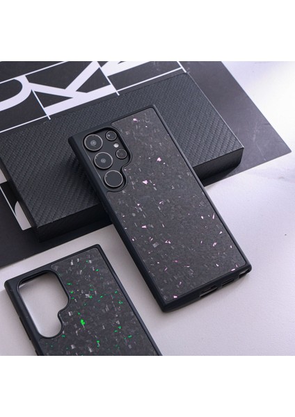 Samsung Galaxy S24 Ultra Manyetik Kılıf Dövme Doku Aramid Elyaf + Tpu Kaymaz Telefon Kapağı-Gümüş (Yurt Dışından) fırsatları