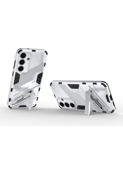Samsung Galaxy S25 Kılıf Pc+Tpu Darbeye Dayanıklı Telefon Kılıfı, Kickstand-Beyaz (Yurt Dışından) modelleri