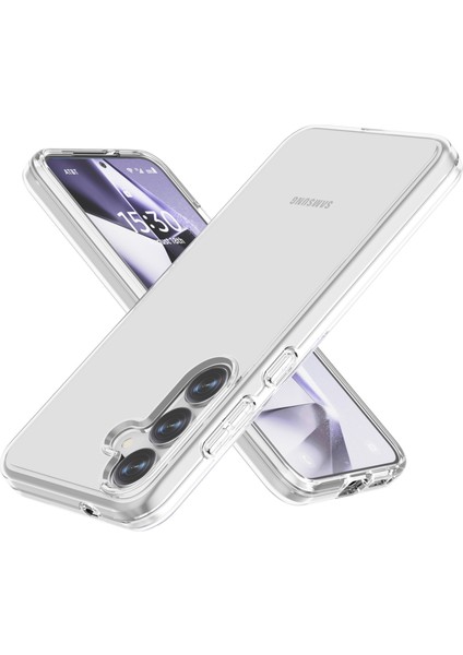 Samsung Galaxy S25 Kılıf Pc+Tpu Darbeye Dayanıklı Şeffaf Telefon Kapağı-Şeffaf (Yurt Dışından)