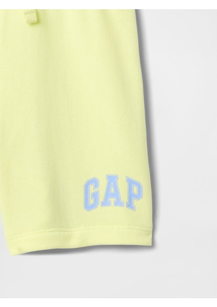 Erkek Bebek Sarı Gap Logo Şort