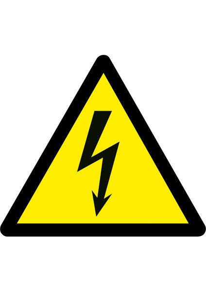 İş Sağlığı ve Güvenliği Elektrik Tehlikesi Levhası Kompozit Malzeme 10 Adet