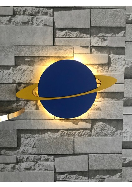 Gezegen Gece Lambası Çocuk Odası Bebek Odası Dekoratif Aydınlatma 40 x 25 cm modelleri