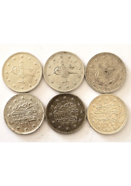 Sultan V. Mehmed Reşad, 2 Kuruş 1327/4 (1912) Çt/ççt Eski Madeni Para
