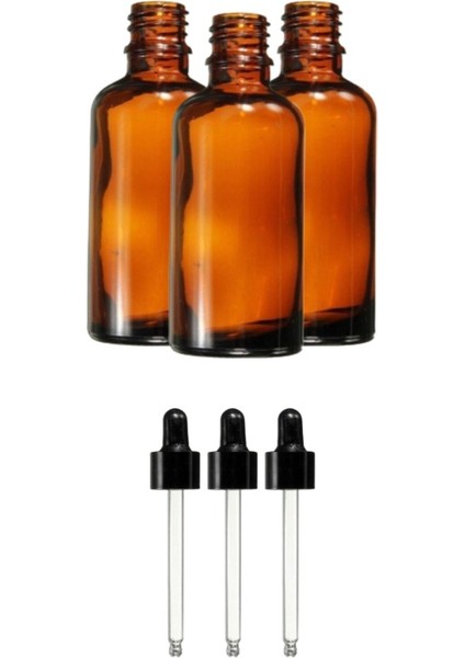 Amber Cam Şişe Damlalıklı 30 ml 100 Adet