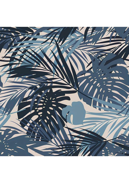 70 cm x 2m Mavi Palmiye Balkon Bahçe Çit Brandası Su Itici, Uv Koruyucu, Dekoratif Örtü modelleri