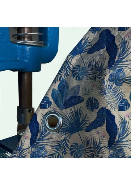 80 cm x 2 m Mavi Yaprak Balkon Bahçe Çit Brandası Su İtici, Uv Koruyucu, Dekoratif Örtü fiyatları