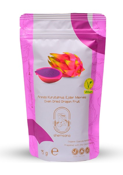 Fırında Kurutulmuş Ejder Meyvesi 15 gr Şekersiz