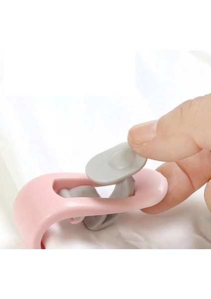 4 Adet Mandallı İğnesiz Yorgan Kılıfı Nevresim Sabitleme Klips Takımı