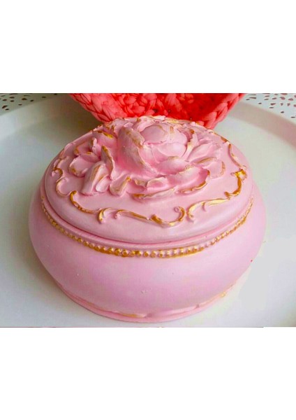 Gül Şakayık Çiçek Motifli Mücevher Kutu Silikon Kalıp K-132 fırsatları