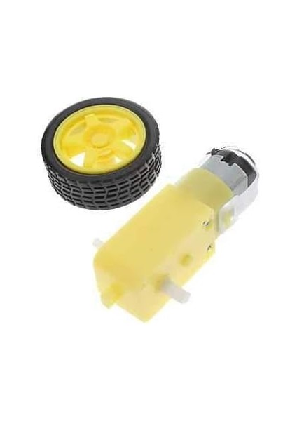 6 V 250 Rpm Motor ve Tekerlek Seti