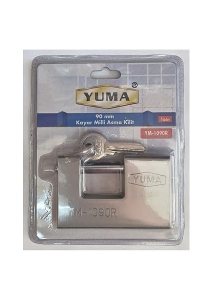 YM1090R Milli Asma Kilit 90 mm Gri