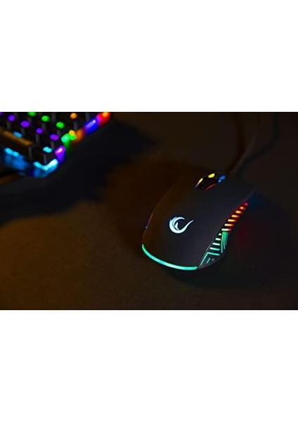 SMX-G68 Spear Full Rgb 7200DPI Siyah 7d Makrolu Gaming Oyuncu Mouse