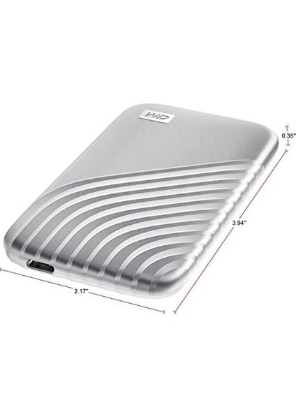 My Passport™ SSD 2tb Silver, 1050MB/S Read, 1000MB/S Write, Pc & Mac Compatiable