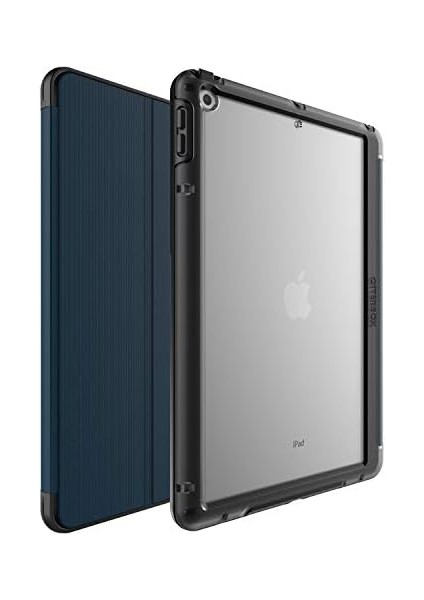 iPad 10.2" (7. Nesil 2019/8. Nesil 2021) Simetri Folyo Kılıf, Darbeye Dayanıklı, Düşmeye Dayanıklı, Ince Kılıf, Askeri Standartlara Göre Test Edilmiştir, Mavi, Perakende Paketi Yok