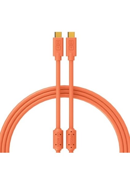 Techtools Chroma Cables Usb-C To C - 1mt | Neon Orange