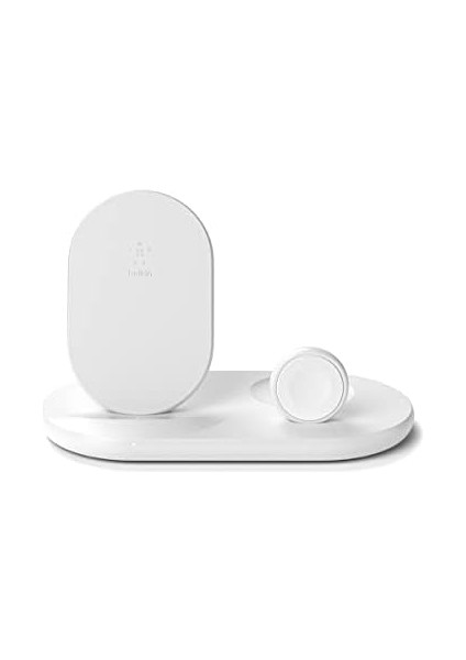 3'ü 1 Arada Kablosuz Şarj Cihazı ,iphone, Apple Watch ve Airpods Için 7,5 W Kablosuz Şarj Istasyonu, Kablosuz Şarj Standı, iPhone Şarj Standı, Apple Watch Şarj Standı, BEYAZ,WIZ001VFWH