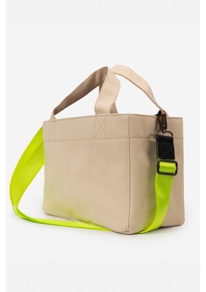 Kanvas Askılı Günlük Kullanım Omuz ve El Çantası Tote Bag - Sert Kumaş