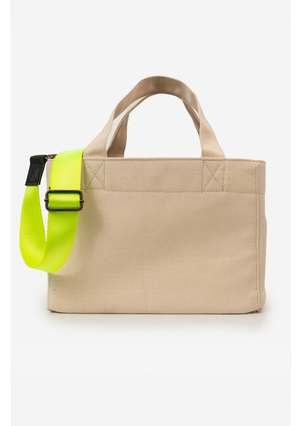 Kanvas Askılı Günlük Kullanım Omuz ve El Çantası Tote Bag - Sert Kumaş