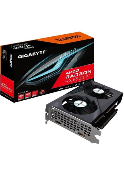 GV-R65XTEAGLE-4GD Amd. 4 Gb. Radeon Rx 6500 Xt. Gddr6. Pcı-E 4.0. HDMI Bağlantı Noktası Quantity 1. Bellek Saati Hız 18000 Mhz