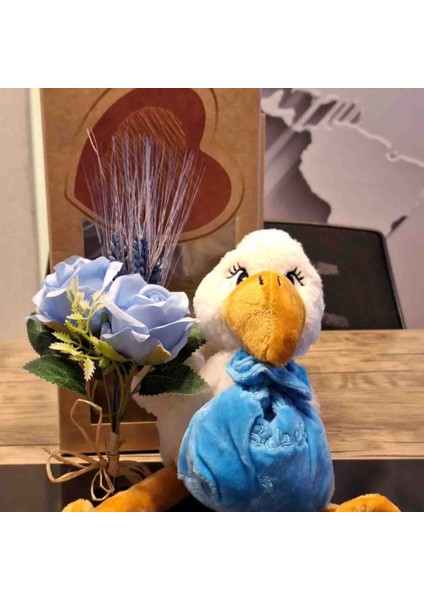 Hoşgeldin Bebek Peluş Set Mavi