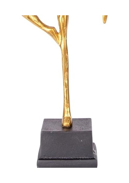 Metal Biblo Balerin Gold-Siyah 11 x 7 x 30 cm .