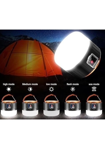 CT-4289 Urla Şarjlı Solar Kamp Feneri (Beyaz Işık)