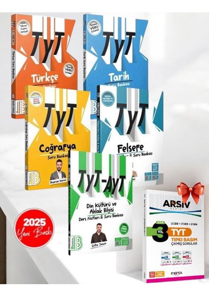2025 Tyt Sözel Set Türkçe-Tarih-Coğrafya-Felsefe ve Din Kültürü Soru Bankası Set-Tyt Çıkmış Sorular