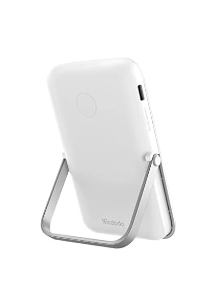 MC-7051 5000MAH 15W Standlı Manyetik Hızlı Kablosuz Powerbank Beyaz