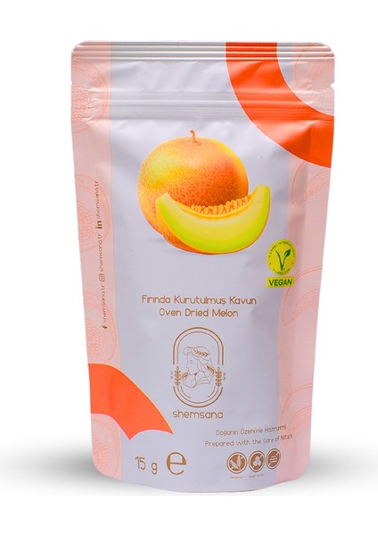 Fırında Kurutulmuş Kavun 15 gr Şekersiz