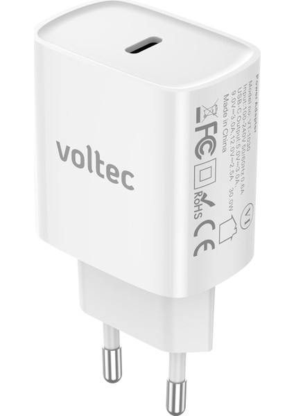 30W Type-C Qc 4.0 Pd 3.0 iPhone 15/14/13/12/11 Için Hızlı Şarj Aleti iPad Pro Macbook Air Şarj Cihazı Samsung Huawei ve Tüm Type-C Girişli Telefonlar Için 30W Hızlı Şarj Cihazı