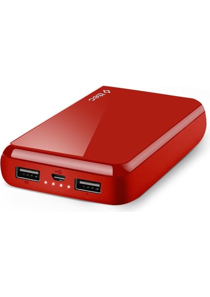 2BB174K Recharger S Taşınabilir Şarj Aleti / Powerbank, 10.000 Mah, Kırmızı