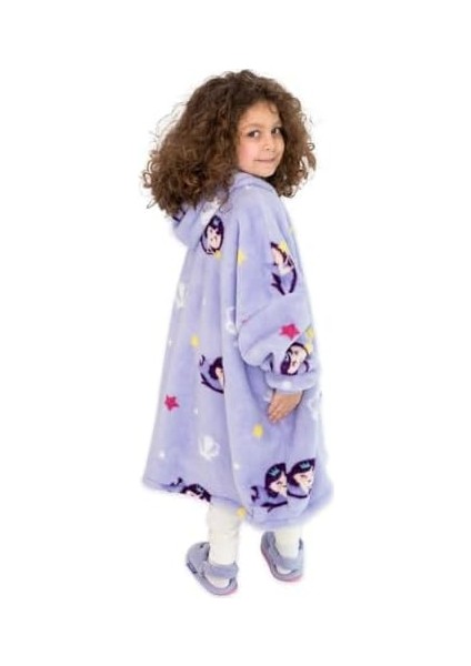 Moo Soft Cuddles Giyilebilir Çocuk Battaniye (Küçük Deniz Kızı)
