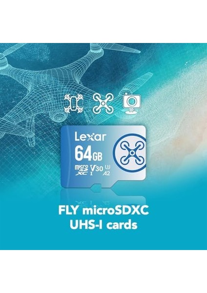 64GB Fly High-Performance 1066X Microsdxc™ Uhs-I, Up To 160MB/S Read 60MB/S Write C10 A2 V30 U3