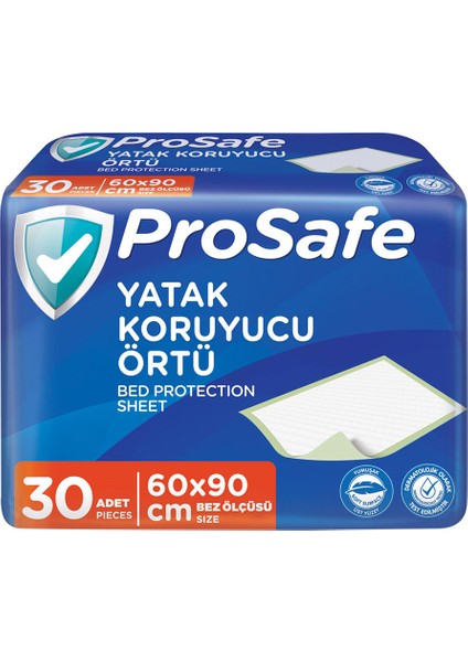 x 3 Paket Yatak Koruyucu Örtü 60 x 90 cm 30 Adet