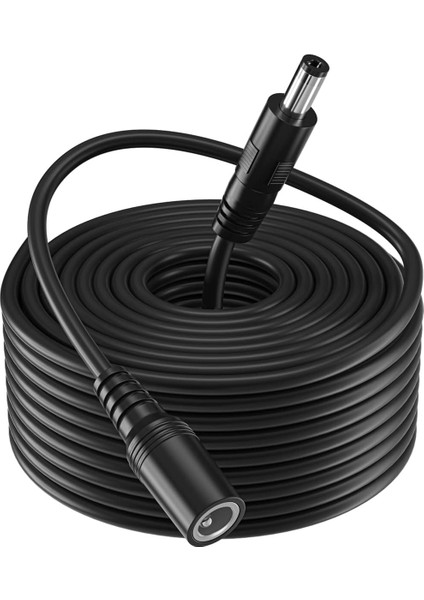 Hexc-5 5 Metre Power (Adaptör) Uzatma Kablosu Wifi Kamera, Cctv Kamera (12V) Dişi / Erkek