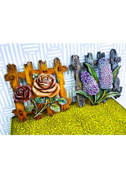 Gül Çiçek Çit 22CM Silikon Kalıp K-141