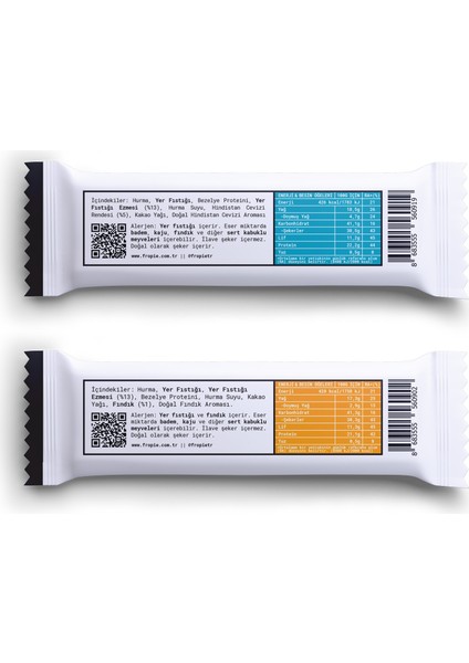 Vegan High Protein Bar 12'li Set - Yer Fıstık Ezmeli & Fındıklı & Hindistan Cevizli