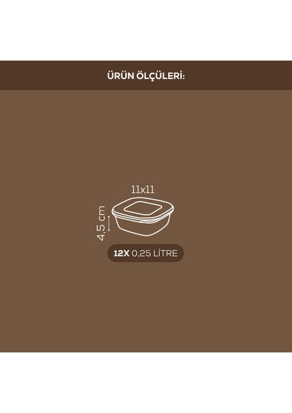 12'li Etiketli Lux Hava Geçirmez Erzak ve Baharat Saklama Kabı Seti 0,25 Lt Beyaz fiyatları