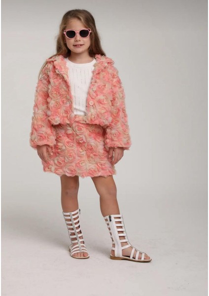 Kız Çocuk Şort Etekli Ceketli 2'li Takım modelleri