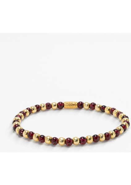 17,4 Karat Garnet Taşlı Gümüş Bileklik