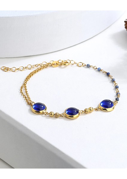 Lapis Taşlı Gümüş Bileklik modelleri