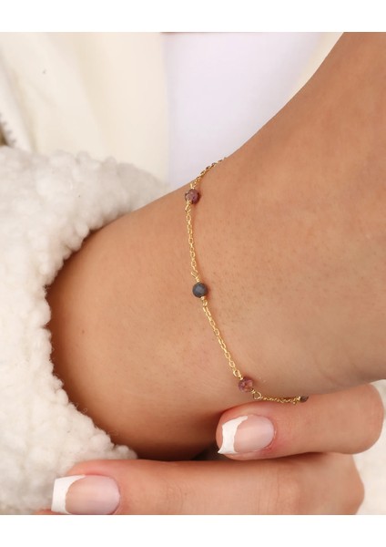 2 Karat Multicolor Safir Taşlı Gümüş Serenity Bileklik fırsatları