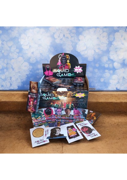 Squid Game 2. Sezon Büyük Paket 48 Kutulu Oyun Kartları Toplam 288 Kart 48 Stickers indirimleri